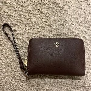 Brown Tory Burch Wallet